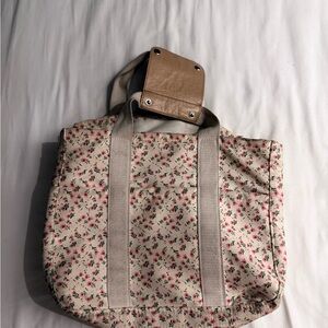 Floral Canvas Tote Bag